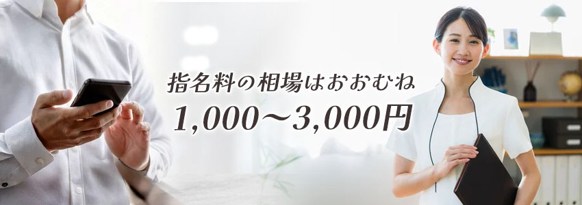 メンズエステの指名料・本指名料の相場